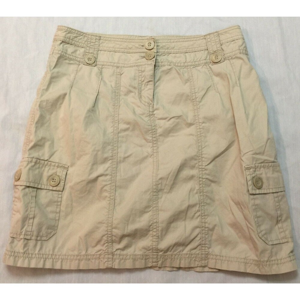 CASLON WOMENS CARGO COTTON SKIRT SIZE S
